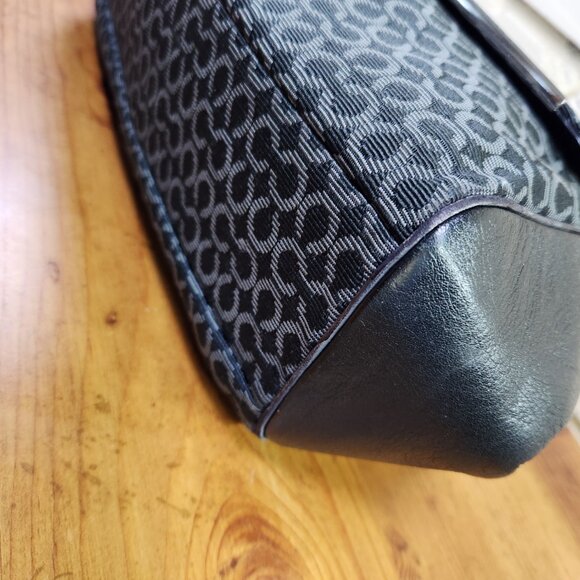 Euc Coach Madison Signature Black Signature C's Handbag Satchel Purse - Picture 11 of 13